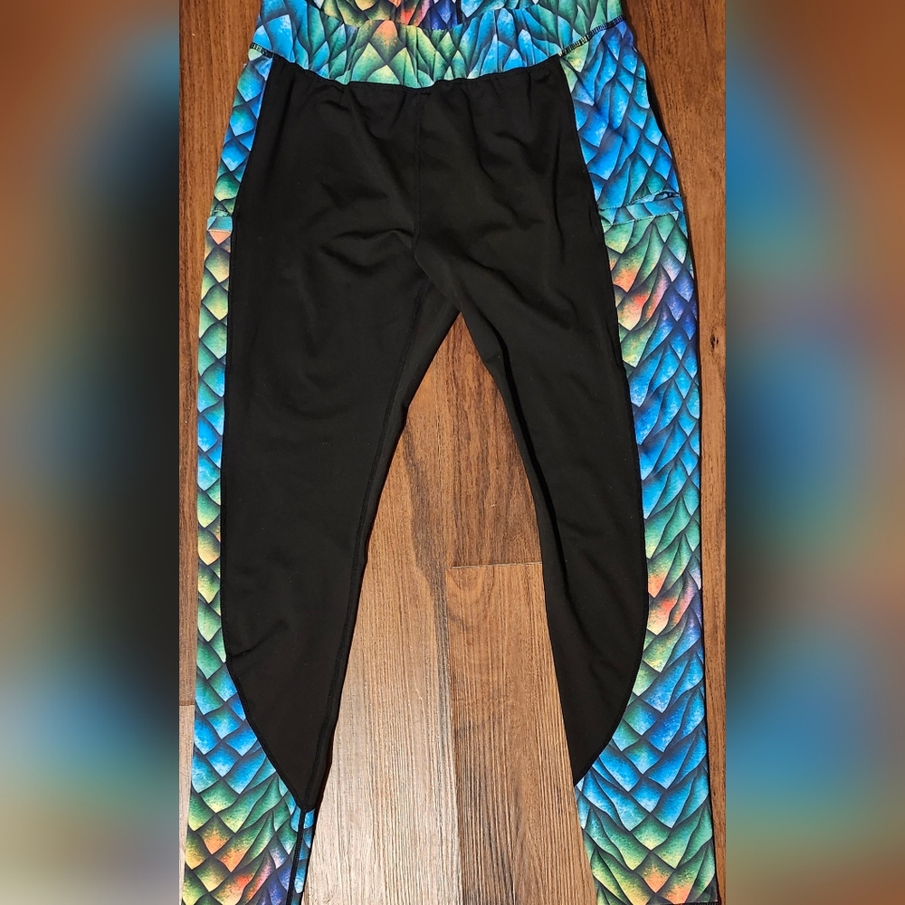 Womens Sz XL Tormenter Mermaid Series Two Pocket Full Length Offshore Leggings